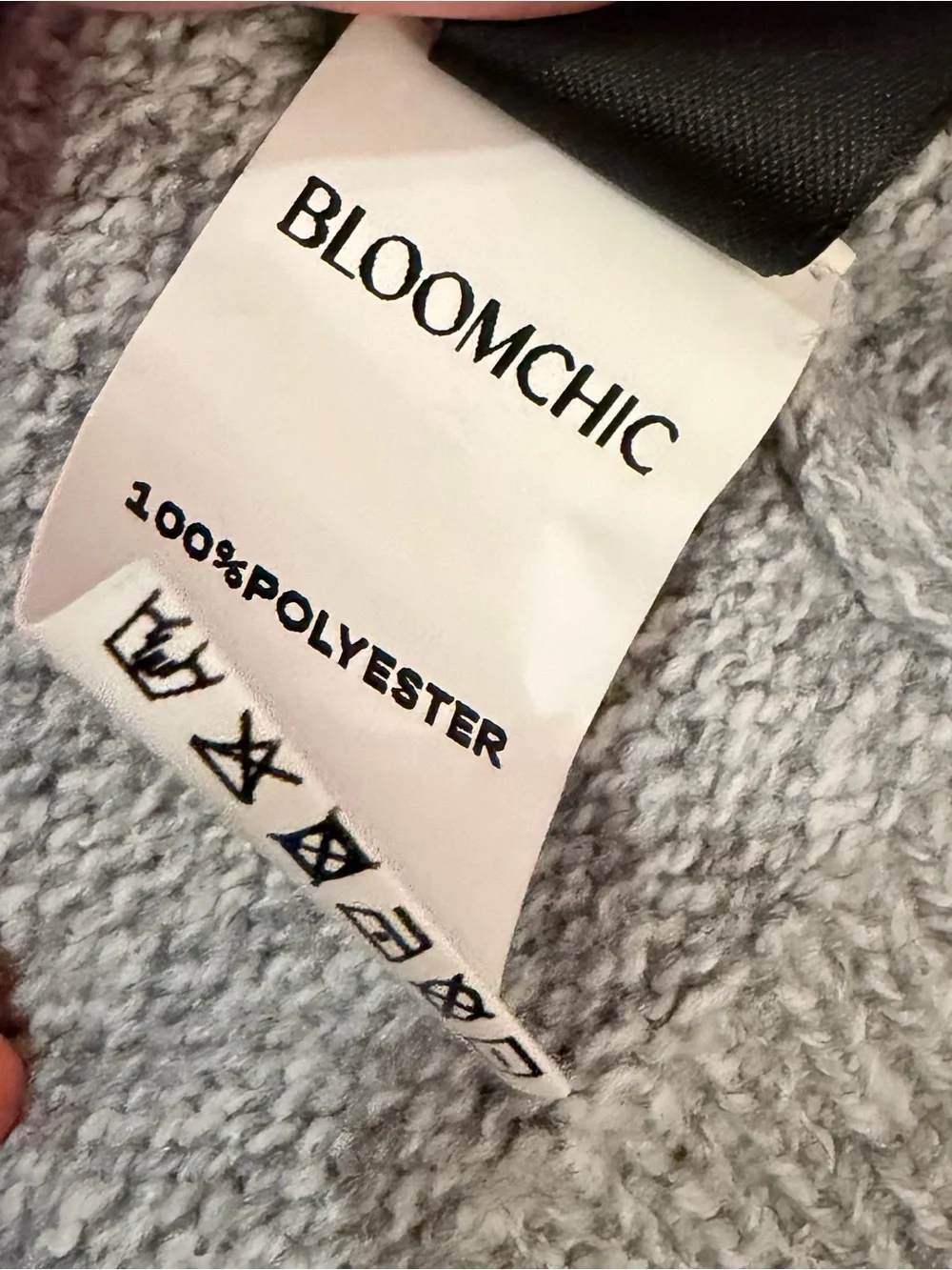 BloomChic Soft Gray Scoop Neck Sweater